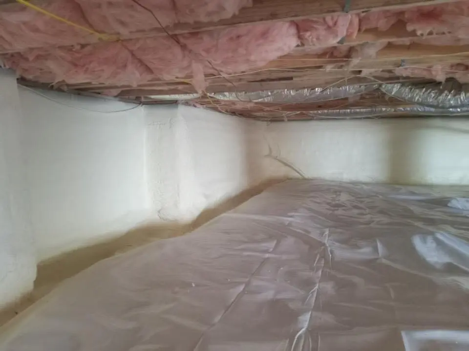 Crawl space encapsulation with closed-cell spray foam for Attic Insulation in Anaconda-Deer Lodge County